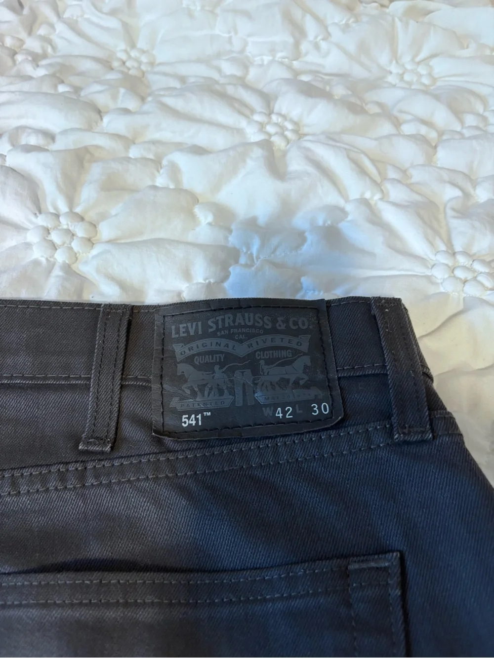 Levi's Dark Grey Straight Jeans
